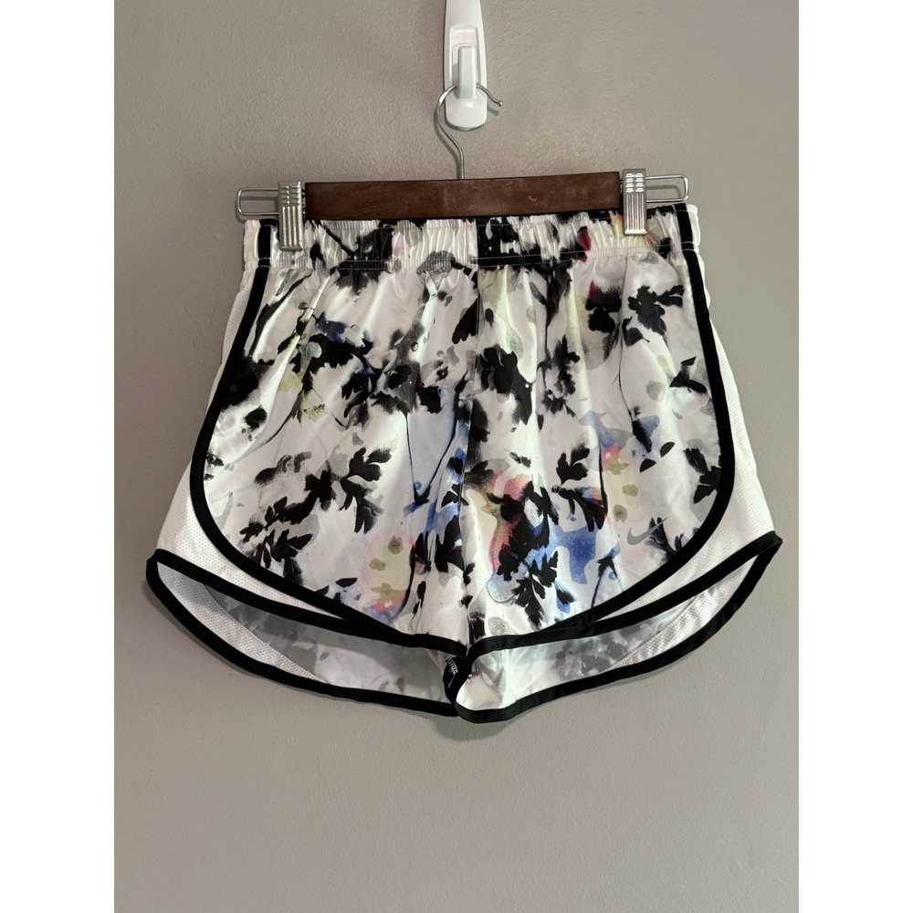 Nike Tempo Floral-Print Running Shorts Small Mesh Trim Dri-Fit Athletic Gym
